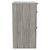 Napoli Molina Ash 600mm Floor Standing Vanity Unit for Countertop Basins with 2 Drawers and Matt Black Handles Side View