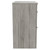 Napoli Molina Ash 800mm Floor Standing Vanity Unit for Countertop Basins with 2 Drawers and Brushed Brass Handles Side View