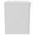 Napoli Gloss White 500mm Wall Mounted Vanity Unit for Countertop Basins with Single Drawer and Gunmetal Grey Handle Side View