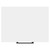 Napoli Gloss White 500mm Wall Mounted Vanity Unit for Countertop Basins with Single Drawer and Gunmetal Grey Handle View from Top