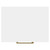 Napoli Gloss White 500mm Wall Mounted Vanity Unit for Countertop Basins with Single Drawer and Brushed Brass Handle View from Top
