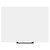 Napoli Gloss White 500mm Wall Mounted Vanity Unit for Countertop Basins with Single Drawer and Matt Black Handle View from Top