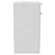 Napoli Gloss White 600mm Floor Standing Vanity Unit for Countertop Basins with 2 Doors and Brushed Brass Handles Side View