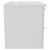 Napoli Gloss White 800mm Wall Mounted Vanity Unit for Countertop Basins with 2 Drawers and Gunmetal Grey Handles Side View