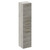 Napoli Molina Ash 350mm x 1600mm Wall Mounted Tall Storage Unit with 2 Doors 2 Drawers and Brushed Brass Handles Left Hand View