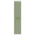 Napoli Olive Green 350mm x 1600mm Wall Mounted Tall Storage Unit with 2 Doors and Brushed Brass Handles Front View