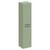 Napoli Olive Green 350mm x 1600mm Wall Mounted Tall Storage Unit with 2 Doors and Matt Black Handles Left Hand View
