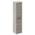 Napoli Molina Ash 350mm x 1600mm Wall Mounted Tall Storage Unit with 2 Doors and Gunmetal Grey Handles Left Hand View