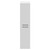Napoli Gloss White 350mm x 1600mm Wall Mounted Tall Storage Unit with 2 Doors and Matt Black Handles Front View
