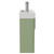 Napoli Compact Olive Green 400mm Wall Mounted Vanity Unit with 1 Tap Hole Basin and Single Door with Polished Chrome Handle Side View
