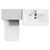 Napoli 390 Gloss Grey Pearl 1100mm Vanity Unit Toilet Suite with 1 Tap Hole Basin and 2 Drawers with Polished Chrome Handles View from Top