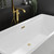 Brushed Brass Retro Fit Overflow and Waste for Parma, Verna, Palermo, Genoa, Ivy, Georgia, Monroe and Perugia Baths Roomset