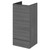 Hudson Reed Fusion Anthracite Woodgrain 400mm Storage Unit - OFF584 Main Image