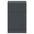 Avant Satin Anthracite 500mm Toilet Unit Front View