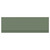 Satin Green MDF 1700mm Front Bath Panel with Plinth Front View