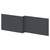 Satin Anthracite MDF 1700mm L Shaped Front Bath Panel Right Hand View