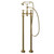 Balmoral Traditional Brushed Brass Freestanding Bath Shower Mixer Tap Front View