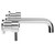 Colore Round Polished Chrome Wall Mounted 3 Tap Hole Bath Filler Tap Side View