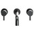 Curved Gunmetal Grey Wall Mounted 3 Tap Hole Bath Filler Tap Front View