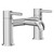 Colore Round Polished Chrome Bath Filler Tap Left Hand View