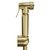 Colore Brushed Brass Douche Shower Spray with Wall Bracket Side View