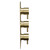 Colore Round Brushed Brass Concealed Triple Thermostatic Shower Valve with Diverter - 3 Outlets Side View