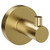 Colore Orbit Brushed Brass Wall Mounted Robe Hook Left Hand View