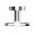 Orbit Polished Chrome Wall Mounted Double Robe Hook Top View