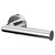 Orbit Polished Chrome Wall Mounted Toilet Roll Holder Right Hand View