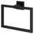Colore Vector Matt Black Wall Mounted Towel Ring Right Hand View