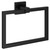 Colore Vector Matt Black Wall Mounted Towel Ring Left Hand View