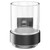 Colore Vector Matt Black and Glass Wall Mounted Bathroom Tumbler Front View