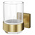 Colore Vector Brushed Brass and Glass Wall Mounted Bathroom Tumbler Right Hand View