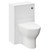 Horizon White Ash 500mm Toilet Unit and Jubilee Short Projection Rimless Back to Wall Toilet Pan with Soft Close Toilet Seat Left Hand View