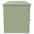 Napoli Olive Green 1200mm Wall Mounted Vanity Unit for Countertop Basins with 4 Drawers and Gunmetal Grey Handles Side View