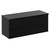 Napoli Nero Oak 1200mm Wall Mounted Vanity Unit for Countertop Basins with 4 Drawers and Matt Black Handles Left Hand View