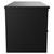 Napoli Nero Oak 1200mm Wall Mounted Vanity Unit for Countertop Basins with 4 Drawers and Matt Black Handles Side View