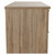 Napoli Bordalino Oak 1200mm Wall Mounted Vanity Unit for Countertop Basins with 4 Drawers and Brushed Brass Handles Side View
