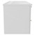 Napoli Gloss White 1200mm Wall Mounted Vanity Unit for Countertop Basins with 4 Drawers and Brushed Brass Handles Side View Napoli Gloss White 1200mm Wall Mounted Vanity Unit for Countertop Basins with 4 Drawers and Brushed Brass Handles Side View