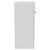 Napoli 390 Gloss White 600mm Floor Standing Vanity Unit for Countertop Basins with 2 Doors and Brushed Brass Handles Side View