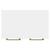 Napoli 390 Gloss White 600mm Floor Standing Vanity Unit for Countertop Basins with 2 Doors and Brushed Brass Handles Top View