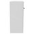 Napoli 390 Gloss White 600mm Floor Standing Vanity Unit for Countertop Basins with 2 Doors and Matt Black Handles Side View