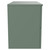 Avant Satin Green 800mm Wall Mounted Vanity Unit for Countertop Basins with 2 Drawers and Polished Chrome Handles Side View