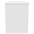Avant Satin White 800mm Wall Mounted Vanity Unit for Countertop Basins with 2 Drawers and Polished Chrome Handles Side View