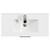 Avant Satin Green 800mm Wall Mounted Vanity Unit with 1 Tap Hole Minimalist Basin and Single Drawer with Polished Chrome Handle Top View
