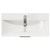 Avant Satin Green 800mm Wall Mounted Vanity Unit with 1 Tap Hole Slim Edge Basin and 2 Drawers with Polished Chrome Handles Top View