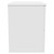 Avant Satin White 600mm Wall Mounted Vanity Unit for Countertop Basins with 2 Drawers and Polished Chrome Handles Side View