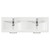 Avant Satin White 1200mm Wall Mounted Vanity Unit with Ceramic Double Basin and 4 Drawers with Polished Chrome Handles Top View