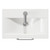 Avant Satin Anthracite 600mm Floor Standing Vanity Unit with 1 Tap Hole Curved Basin and 2 Doors with Polished Chrome Handles Top View