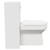 Avant Satin White 500mm Toilet Unit and Newburn Comfort Height Back to Wall Toilet Pan with Soft Close Toilet Seat Side View